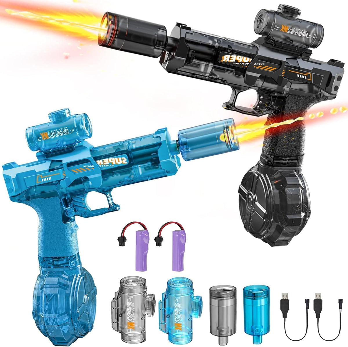 Elektrisk vannpistol for barn – automatisk vannsprøyte