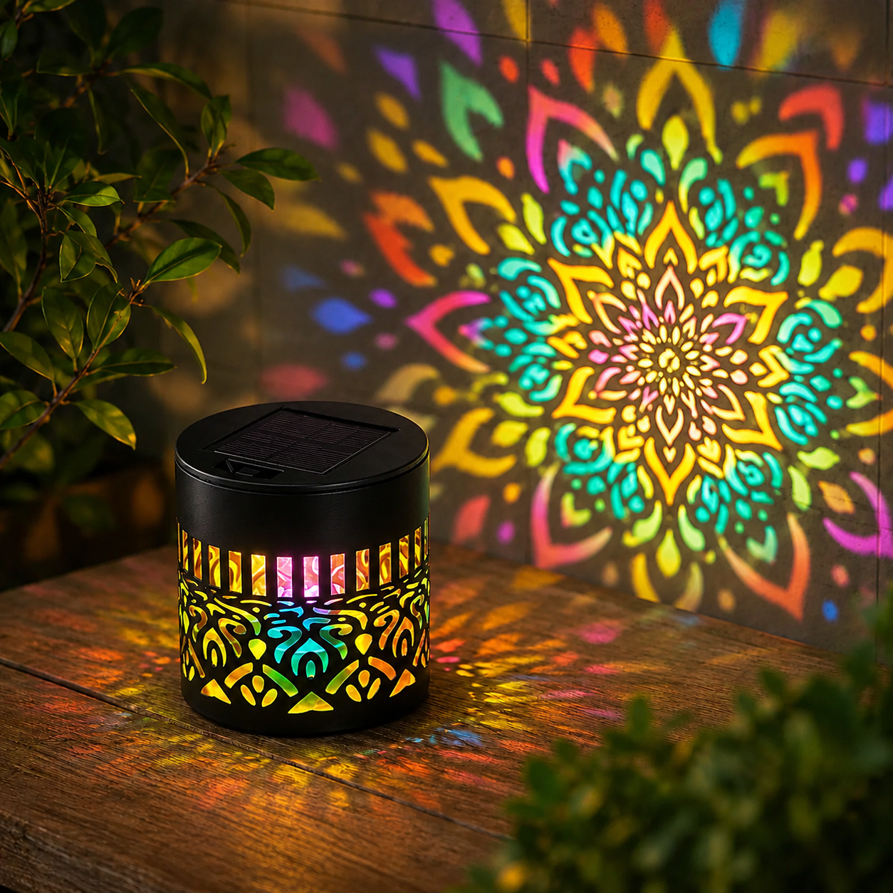 Solcellelampe Mandala