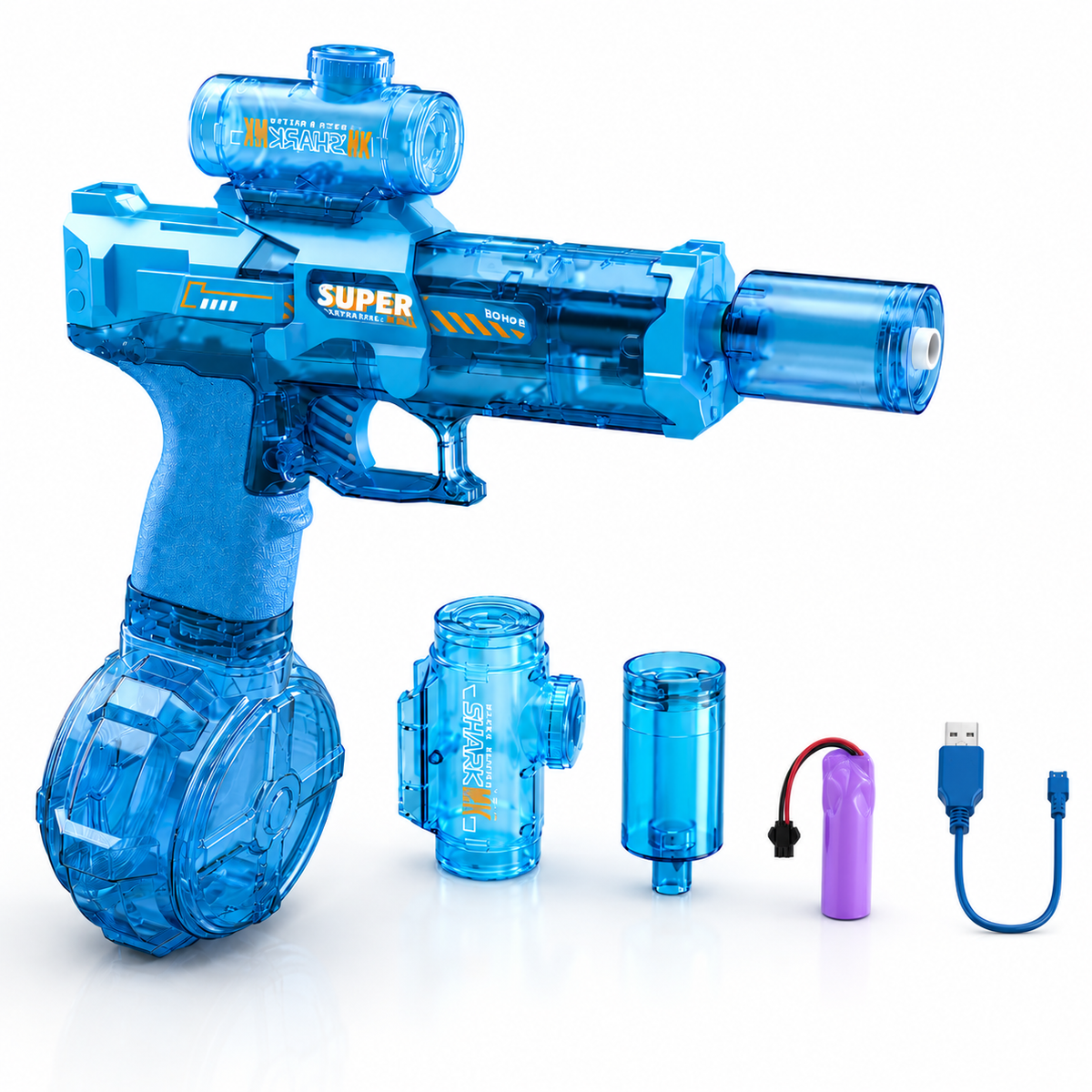 Elektrisk vannpistol for barn – automatisk vannsprøyte