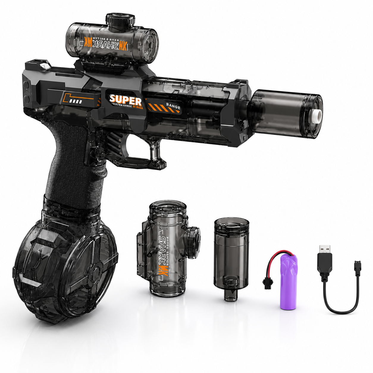 Elektrisk vannpistol for barn – automatisk vannsprøyte