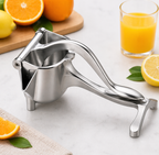 Manuell juicepresse i rustfritt stål