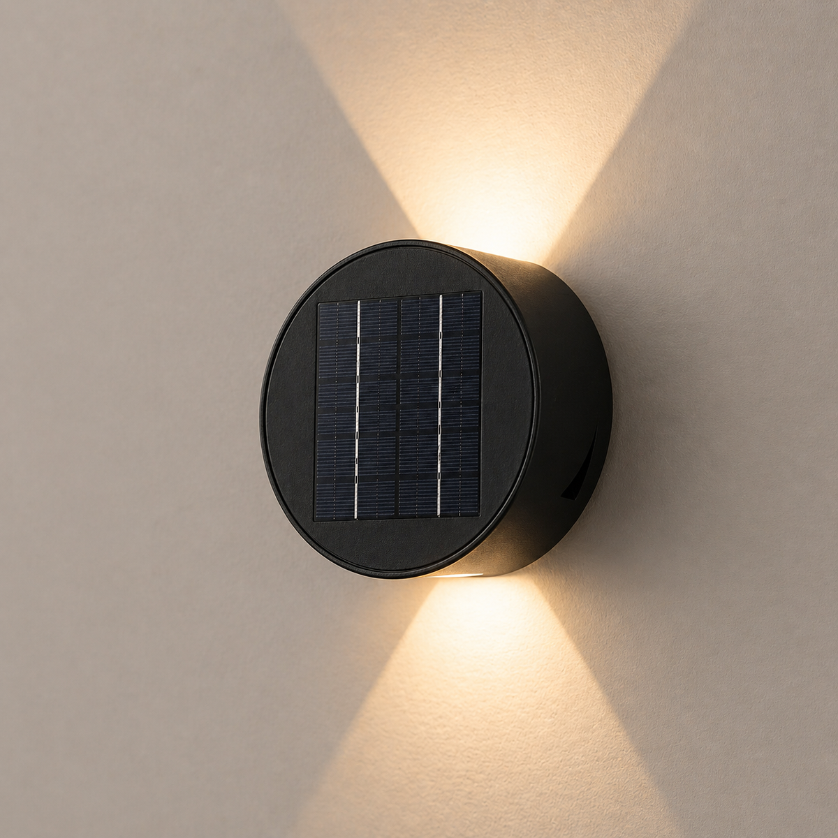 Solkrets | Solcelledrevet vegglampe med 360° rotasjon (2-pakning)