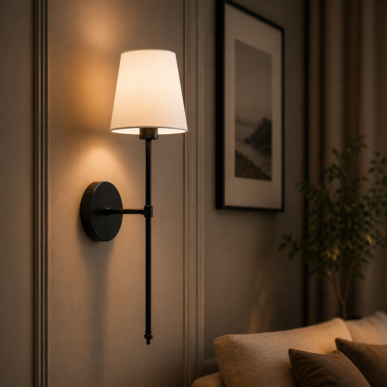 Goldén | Dimbar vegglampe i slankt design