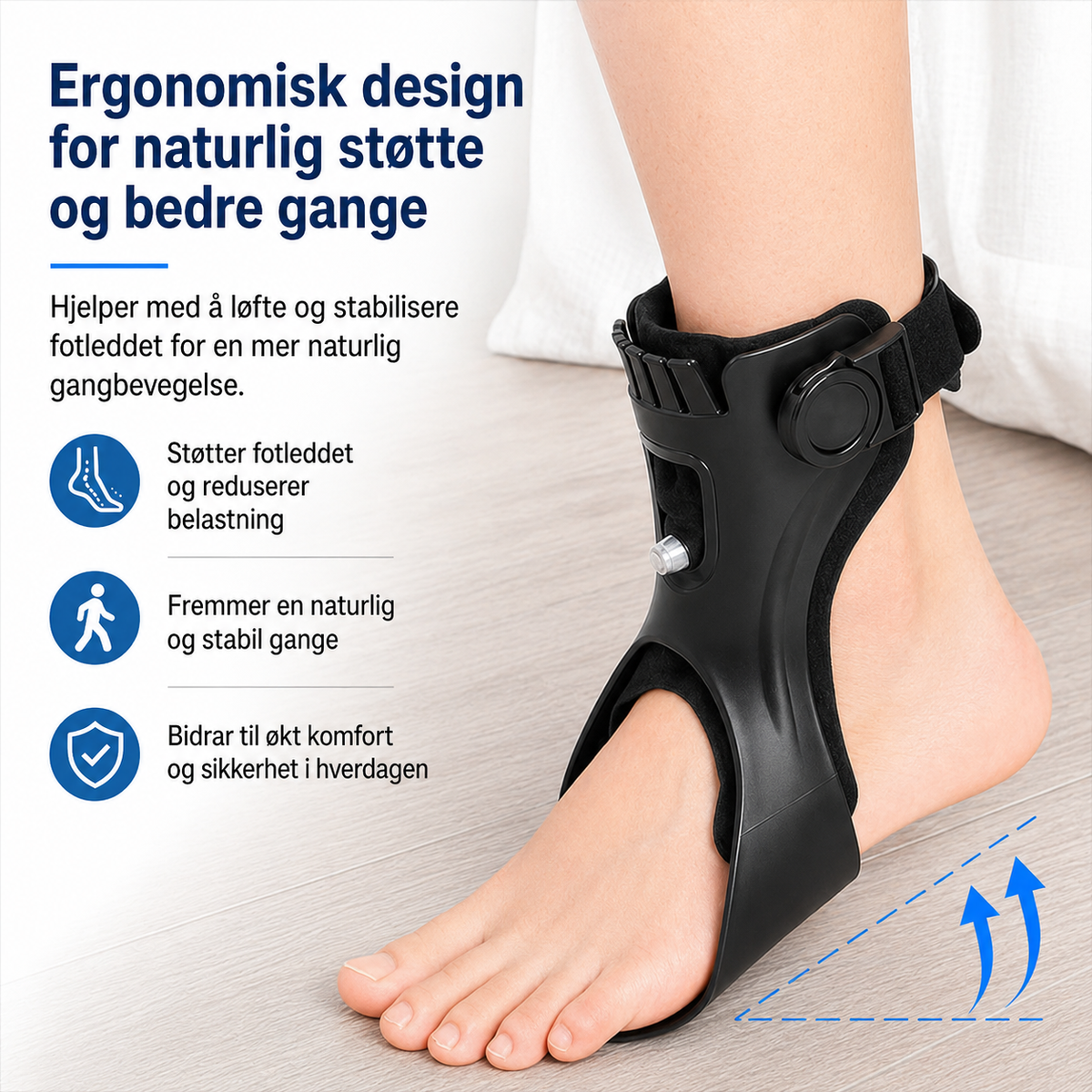 Ankelstøtte ved Droppfot & Ortose