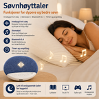 Mini søvnhøyttaler med Bluetooth og naturlyder