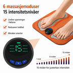 Fotmassasjematte med 3D-massasjepunkter