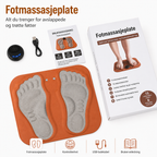 Fotmassasjematte med 3D-massasjepunkter