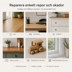 Reparasjonssett for tregulv og laminat