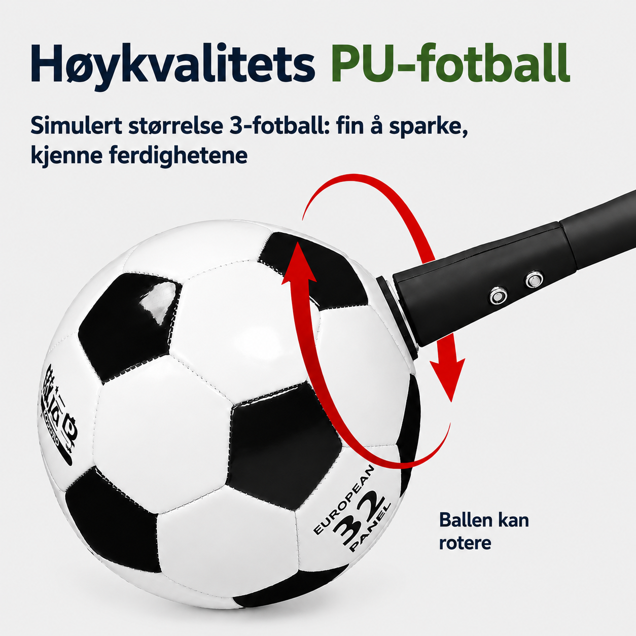 Fotballtrener med ballretur for barn – trening av ballkontroll og teknikk