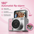 Mini nøkkelringkamera med 1080p-video og flip-skjerm