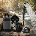 Portabel batteridrevet utedusj med 6000 mAh batteri