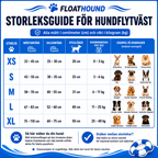Flytevest for hund med hakestøtte