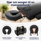 Massasjehodestøtte med memory foam for seng og hjemmebruk