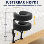 Massasjehodestøtte med memory foam for seng og hjemmebruk