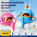 Interaktiv tegnerobot for barn – lær å tegne steg for steg