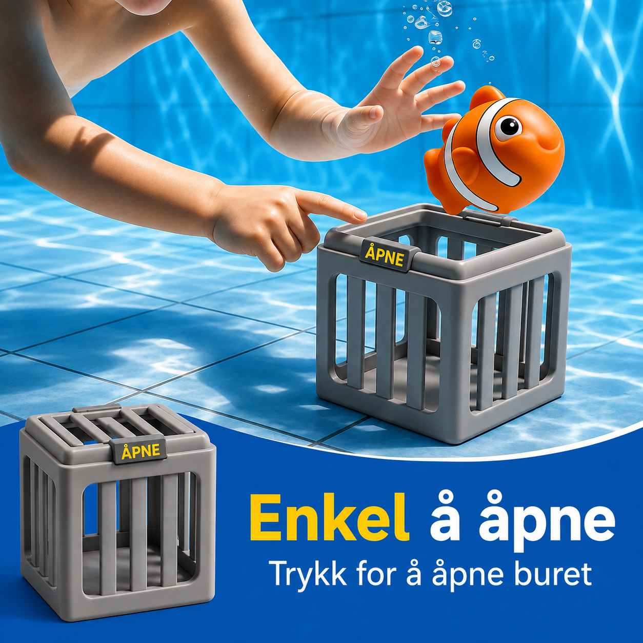 Dykkeleker for barn – undervannslek til basseng