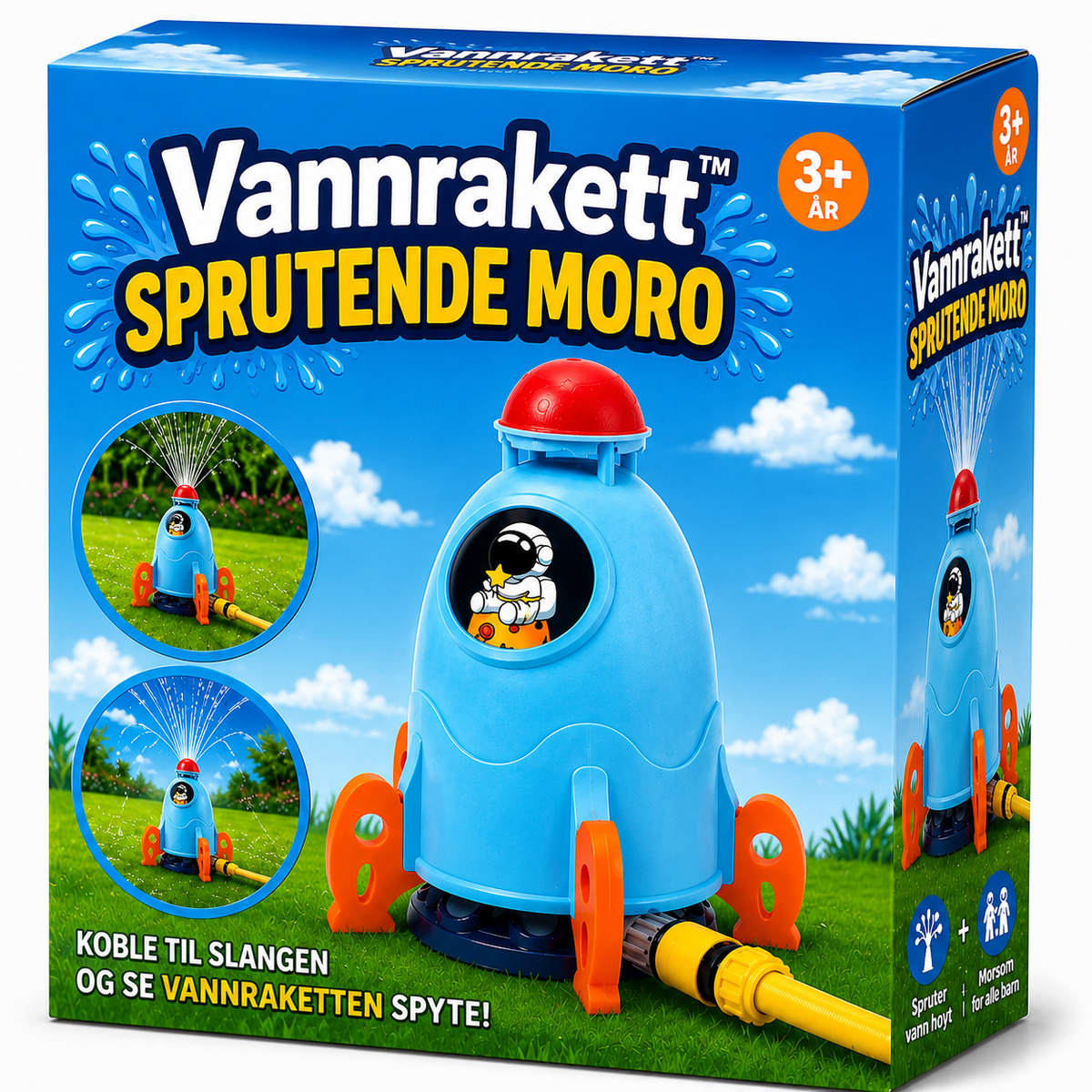 Vannrakett for barn – roterende vannspreder for utendørs lek