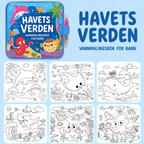 Gjenbrukbar vannmalebok for barn med vannpenn