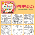 Gjenbrukbar vannmalebok for barn med vannpenn