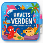 Gjenbrukbar vannmalebok for barn med vannpenn