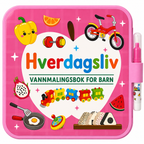 Gjenbrukbar vannmalebok for barn med vannpenn