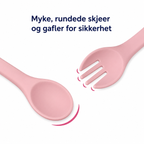 5-delt spisesett for barn med sugekopp