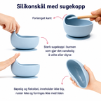 5-delt spisesett for barn med sugekopp