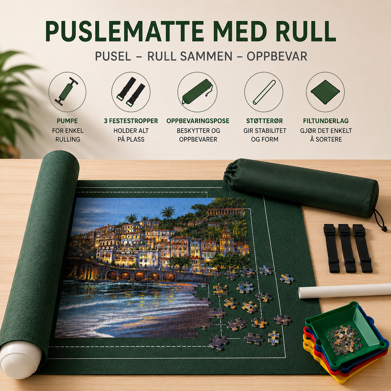 PuzzleRoll™ Puslematte