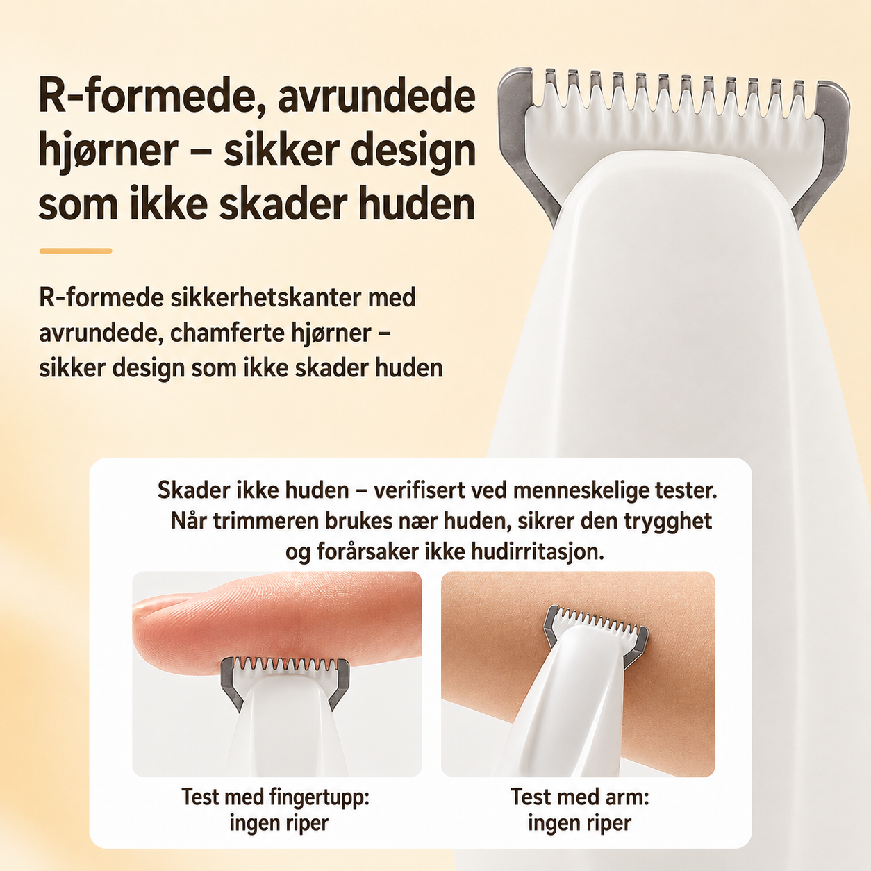 Pelstrimmer med LED-lys