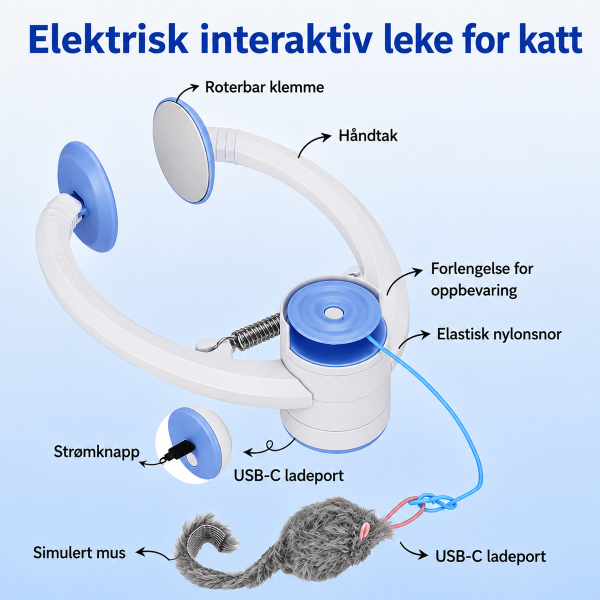DoorMeow | Hengende interaktiv katteleke