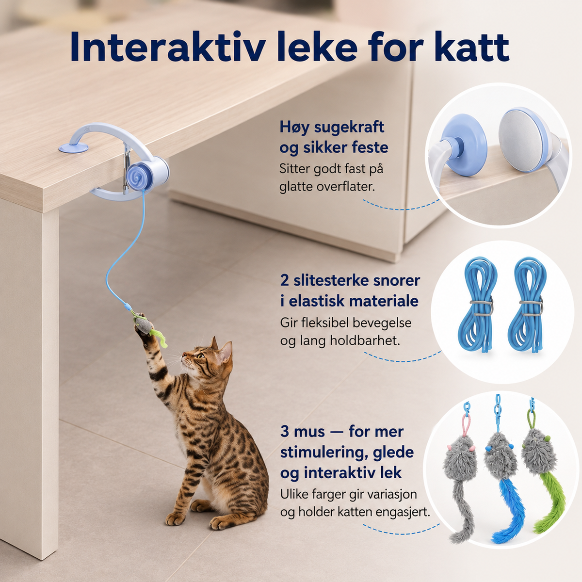 DoorMeow | Hengende interaktiv katteleke