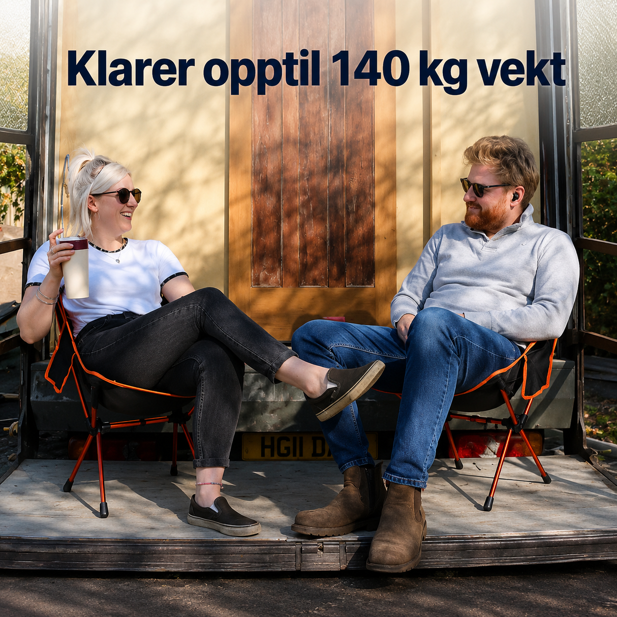 Sammenleggbar campingstol – lett og portabel stol for utendørsbruk