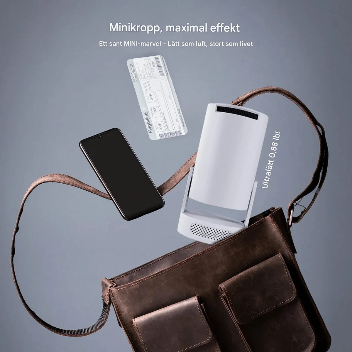 Portabel smartprojektor med WiFi, Bluetooth og Android