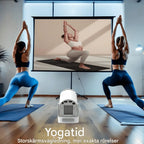Portabel smartprojektor med WiFi, Bluetooth og Android