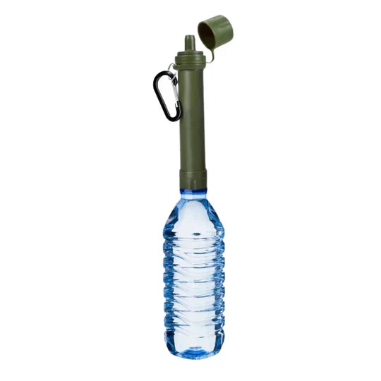 Portabelt vannfilter for camping, friluftsliv og beredskap
