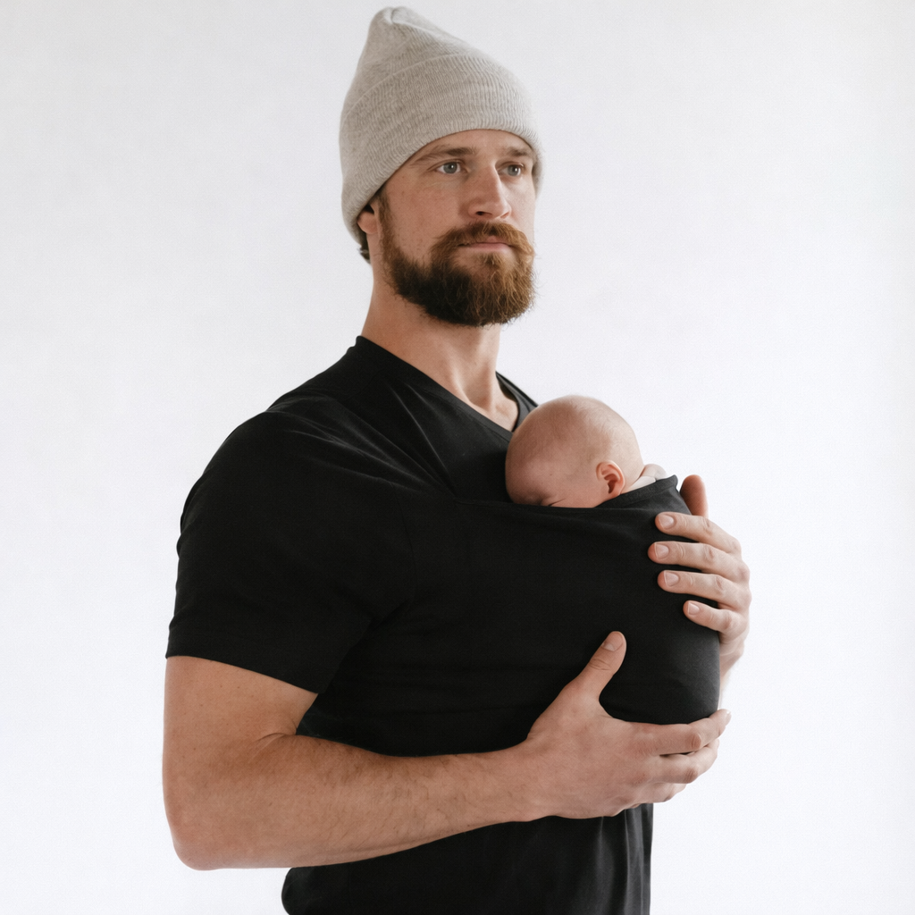 Kenguru-T-skjorte med babylomme for nærhet og kos