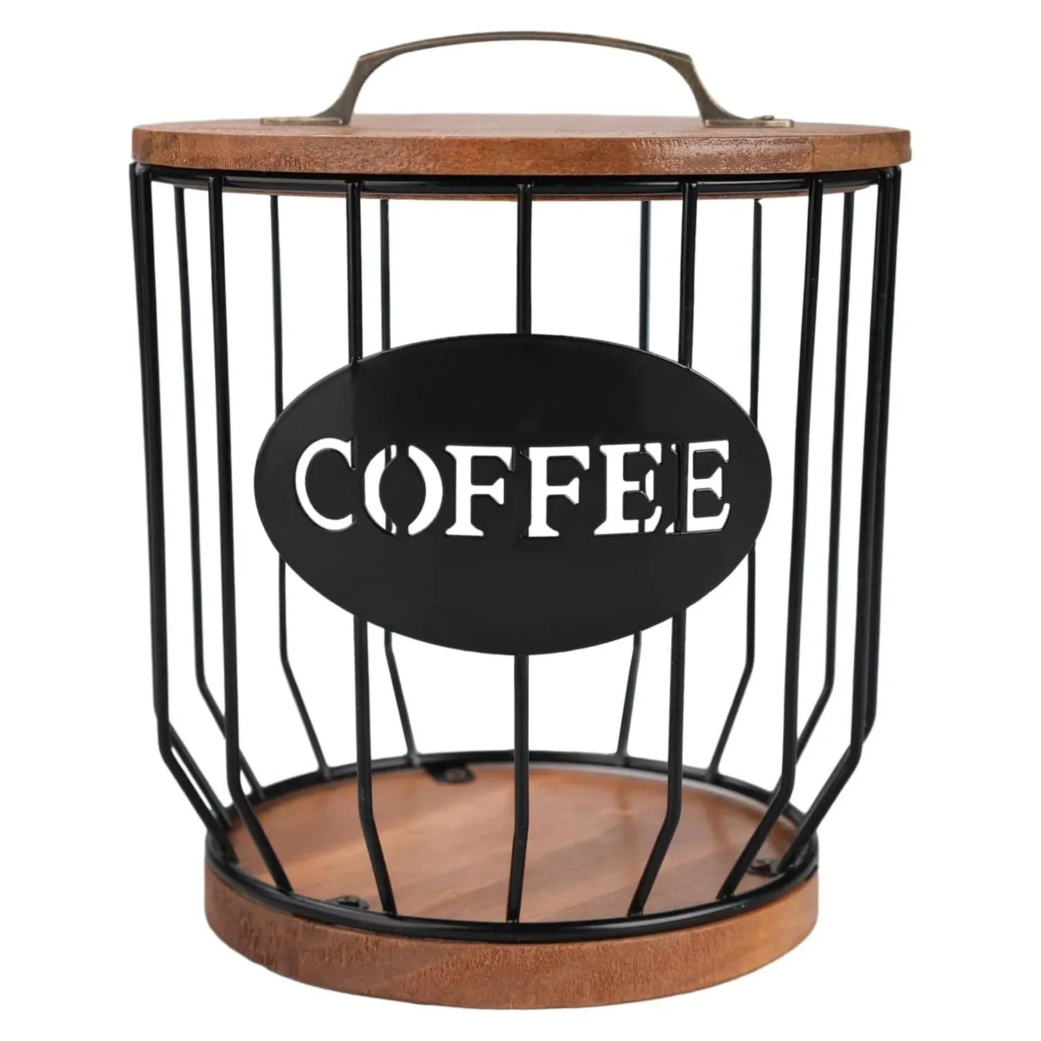 Kaffefilterhållare med lock och handtag