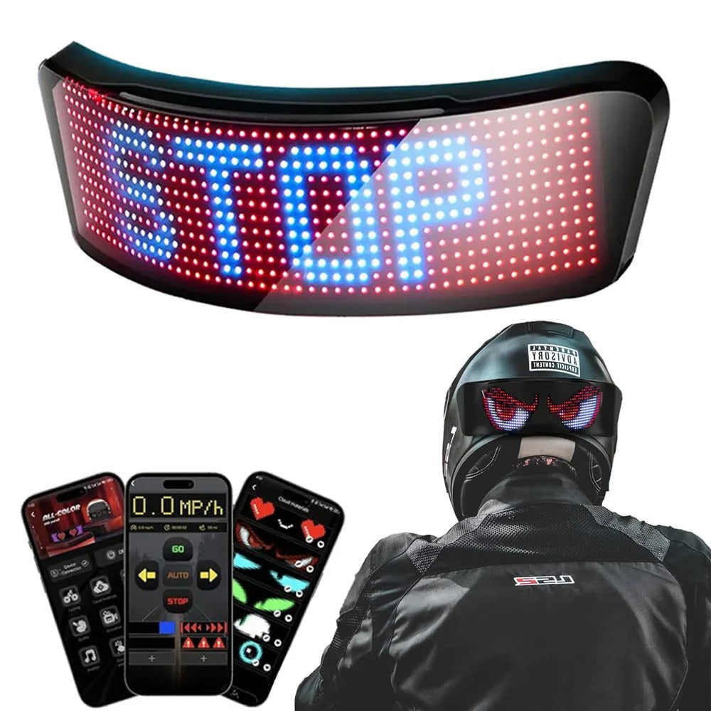 RideGlow™ LED-hjelmdisplay